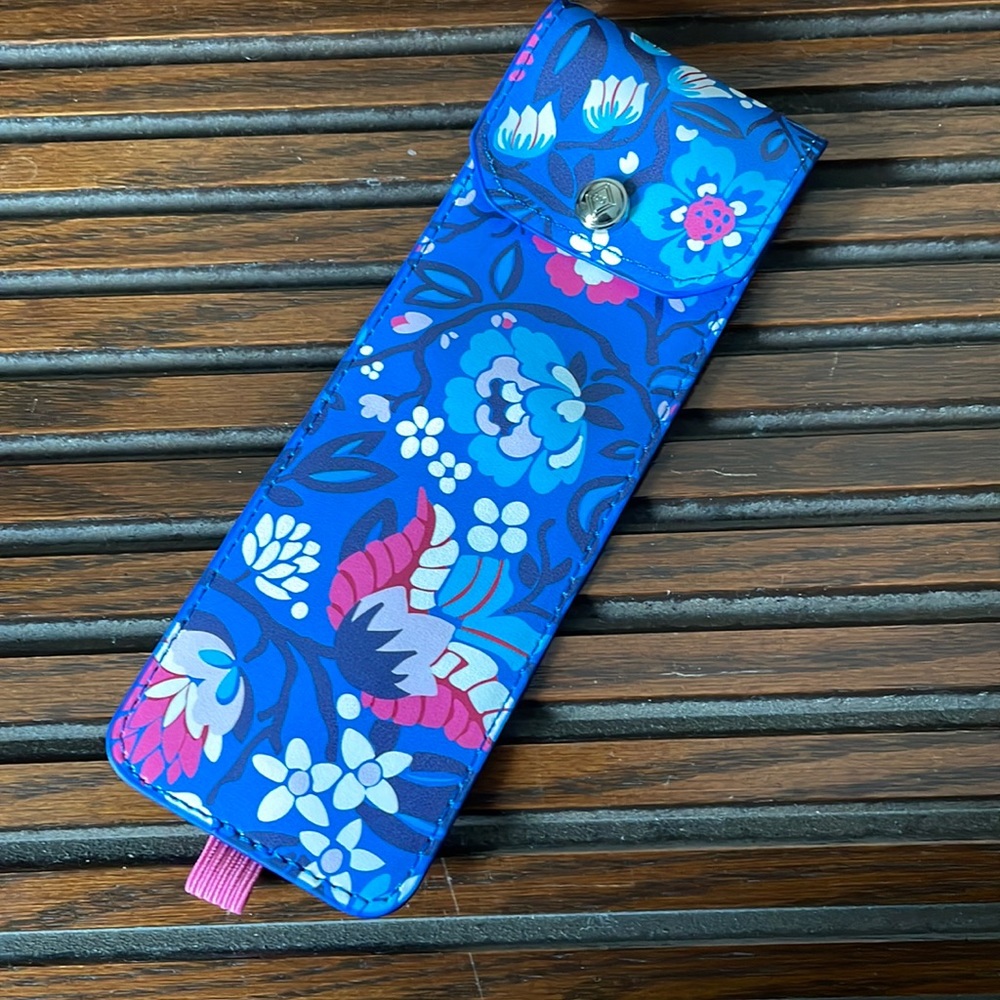 Vera Bradley bloom floral pen pencil case pouch